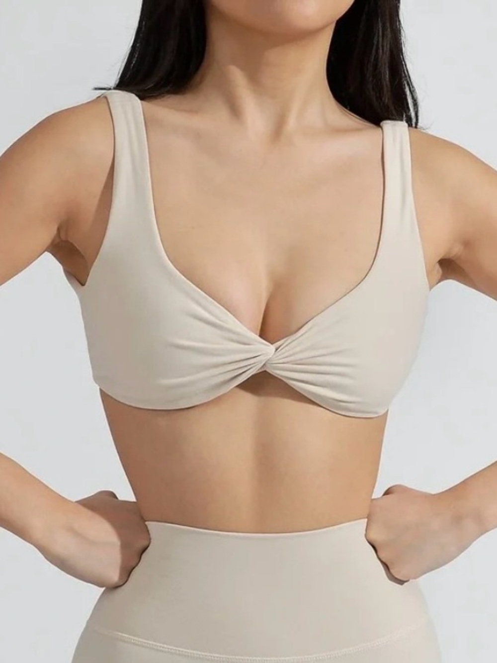 Buff Bunny Collection Twist Front Sports Bra. Large